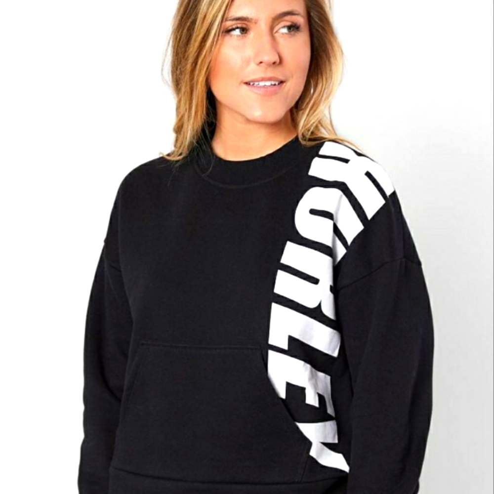 Hurley Sport Block Black Women's Fleece Crew